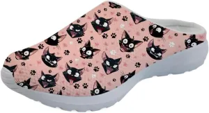 Forchrinse Hawaiian Palm Tree Men’s Women’s Mule Sneakers Open Back Clog Slippers Lightweight Breathable for Home Work Gym