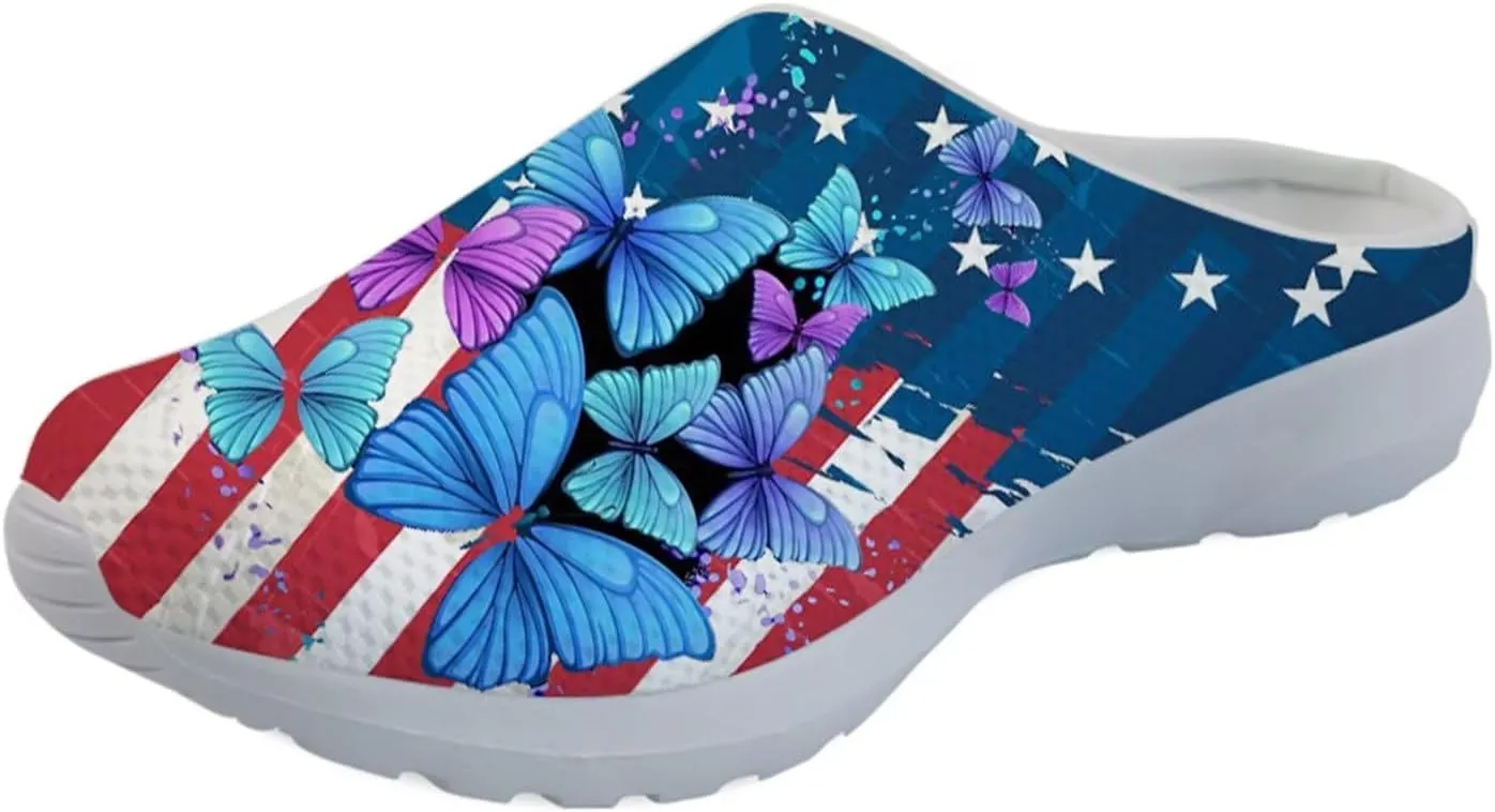 Forchrinse Native Indian Aztec Hippie Mandala Men’s Walking Mule Sneakers Women’s Slip on Garden Clog Open Back Slippers Home Nursing Shoes