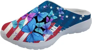 Forchrinse Native Indian Aztec Hippie Mandala Men’s Walking Mule Sneakers Women’s Slip on Garden Clog Open Back Slippers Home Nursing Shoes