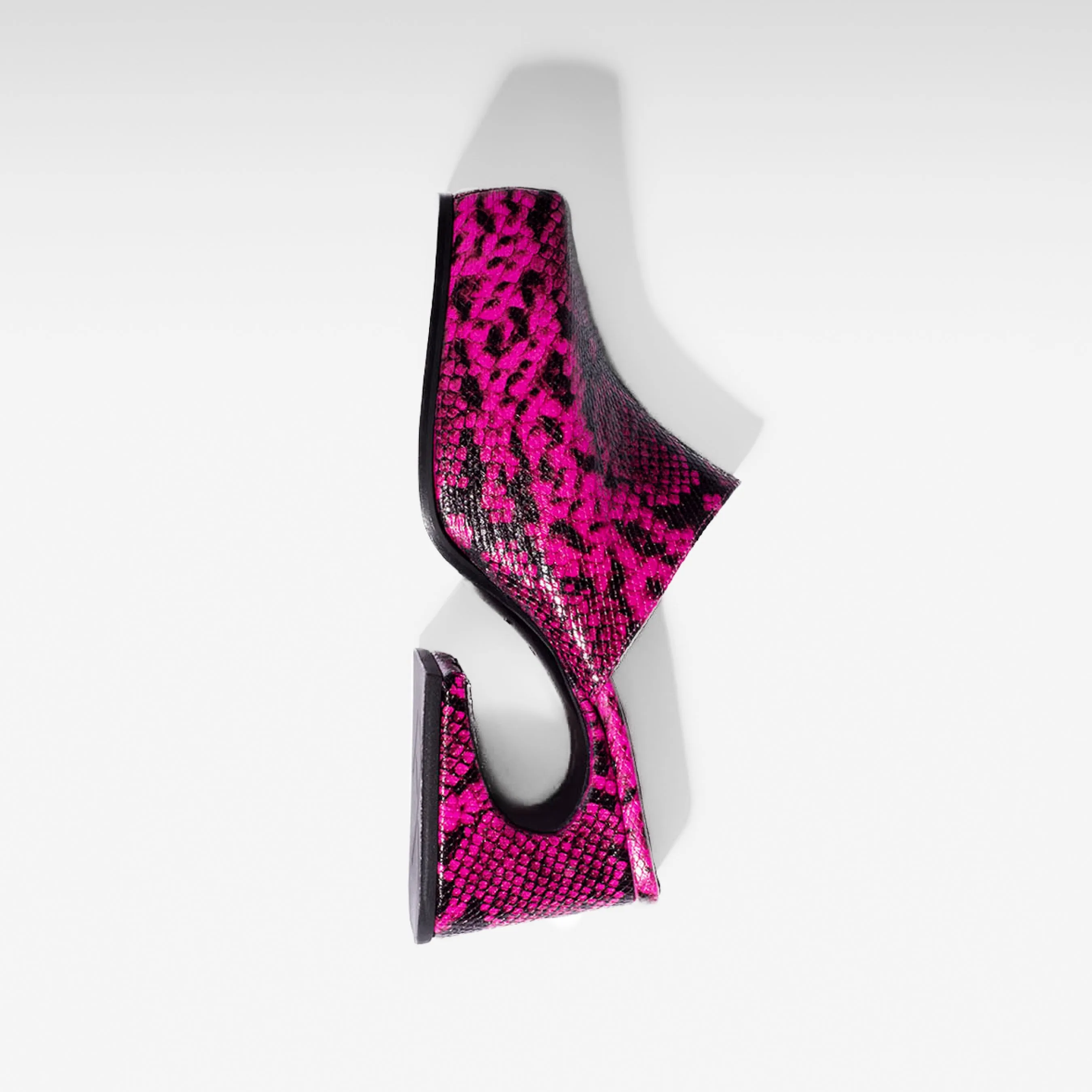 Fuchsia Snake Sassy Mule