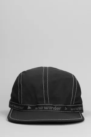 Hats in black nylon