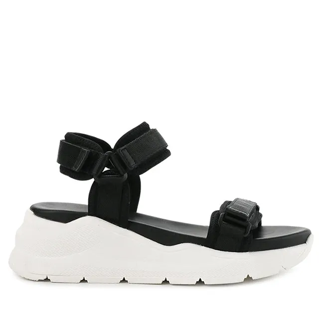 Hush Puppies Sandal Platform Wanita Fortuna Clio In Black