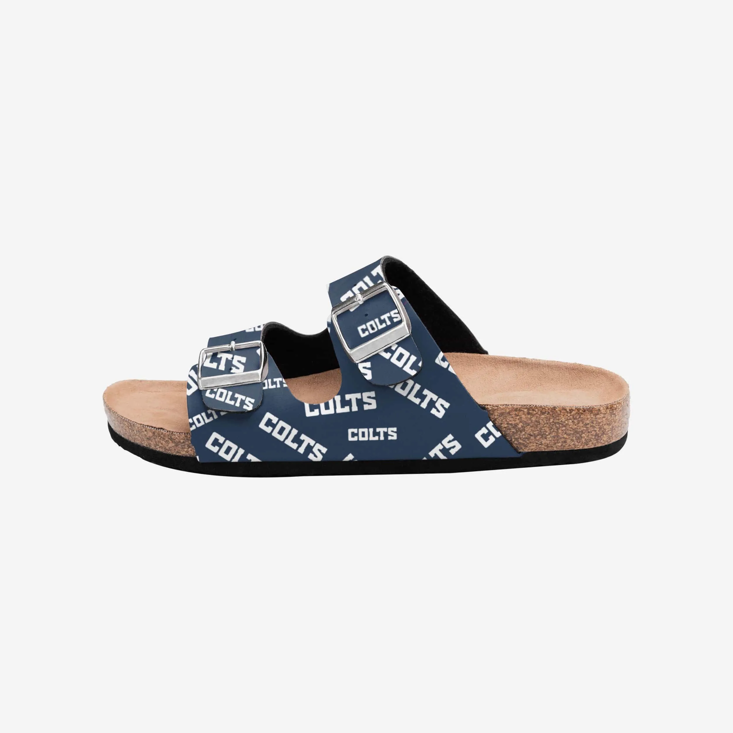 Indianapolis Colts Womens Mini Print Double Buckle Sandal