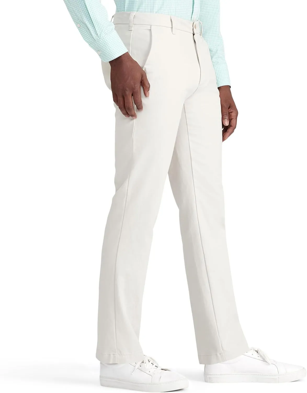 IZOD Men's Performance Stretch Straight Fit Flat Front Chino Pant