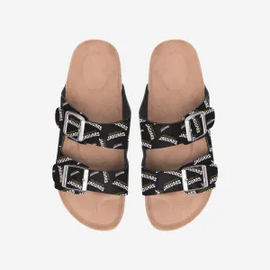 Jacksonville Jaguars Womens Mini Print Double Buckle Sandal