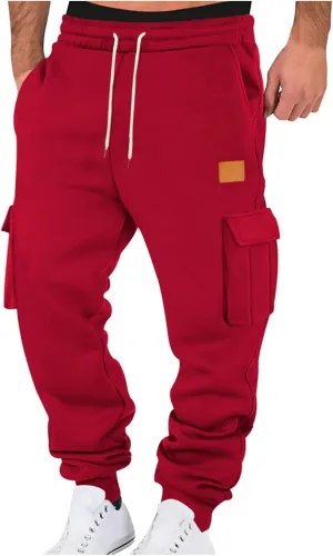 Joggers for Men Slim-Fit Joggers Sweatpant Training Sports Pull On Pant Comfort Soft Jogging Bottoms