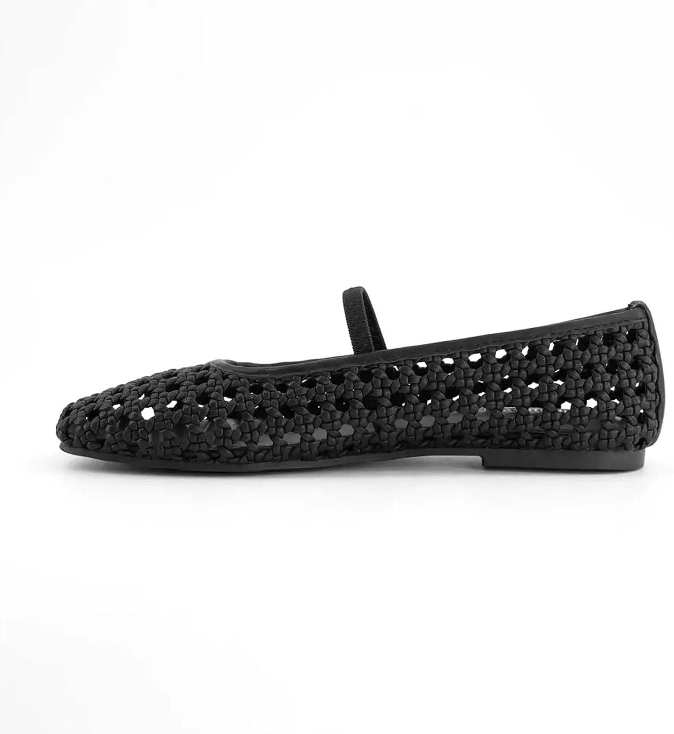 JORISTIMO Woven Strap Ballet Flats for Women Strap Ballerina Flat Shoes Comfortable Round Toe Mary Jane Flat