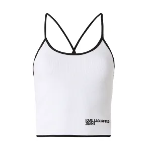 KARL LAGERFELD JEANS CONTRAST BINDING TANK TOP