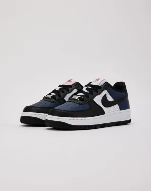 Kids Nike Air Force 1 Low GS Navy Blue White Black HJ9201-400 Shoe Trainer