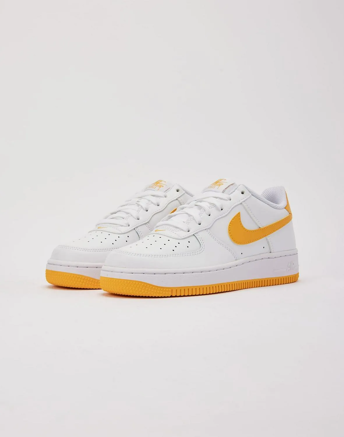 Kids Nike Air Force 1 Low GS University Gold White FV5948-109 Shoe Trainer