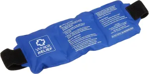 Large Gel Ice Pack with Strap| Hot/Cold Pain Relief for Knee, Back, Ankle, Neck and Shoulder| Freezable & Microwavable Soothing Recovery Packs for Sports