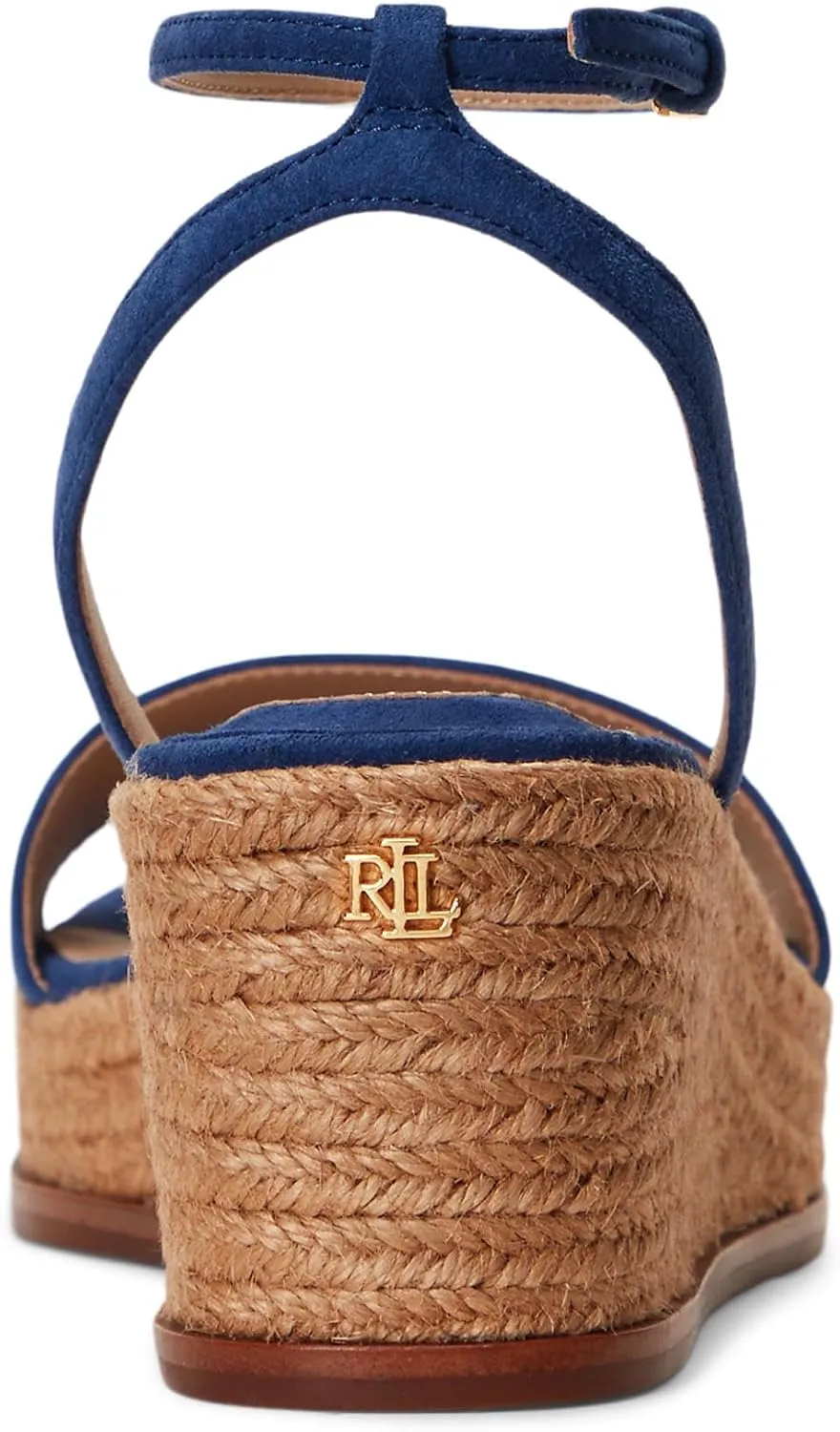 Lauren Ralph Lauren Women's Leona Suede Espadrille Wedge Sandal