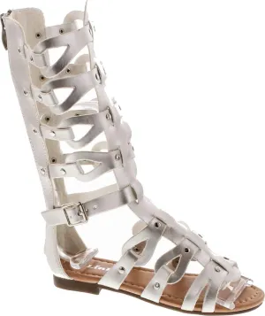 Link Atta 07K Little Girls Strappy Gladiator Comfort Flat Sandals