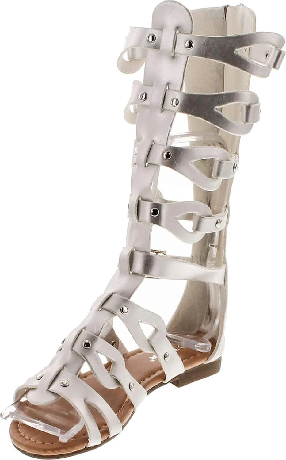 Link Atta 07K Little Girls Strappy Gladiator Comfort Flat Sandals
