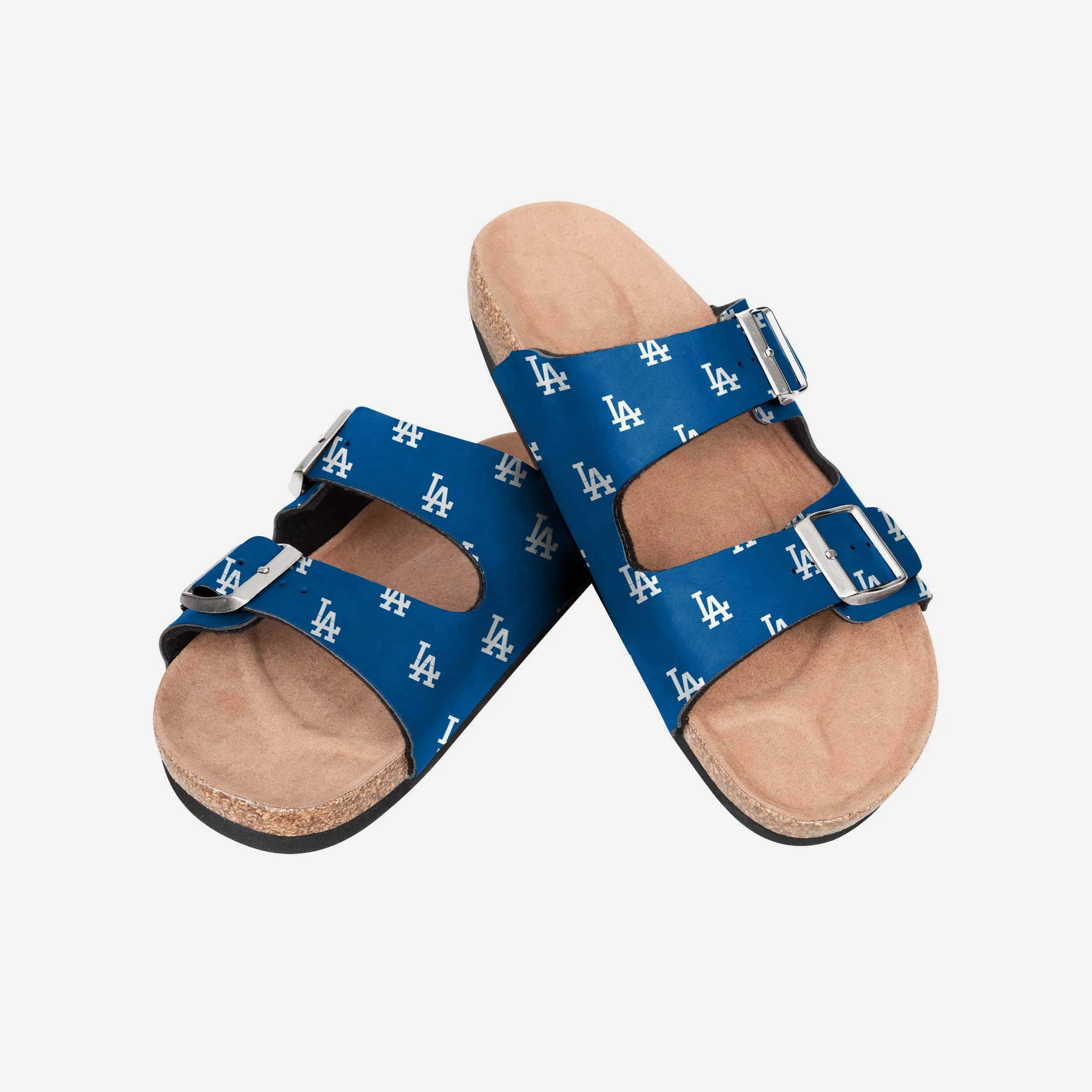 Los Angeles Dodgers Womens Team Logo Double Buckle Sandal