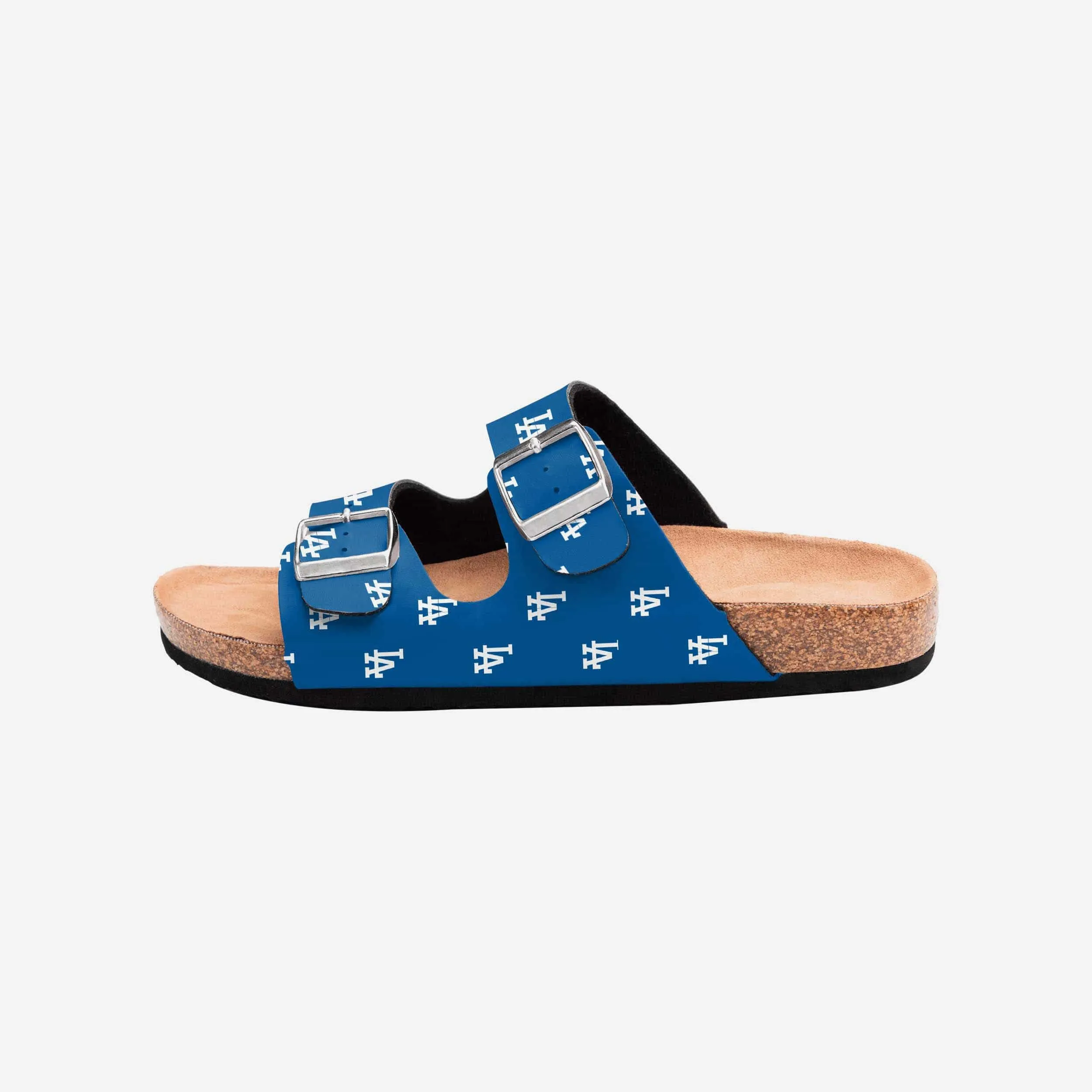 Los Angeles Dodgers Womens Team Logo Double Buckle Sandal