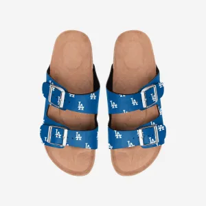Los Angeles Dodgers Womens Team Logo Double Buckle Sandal