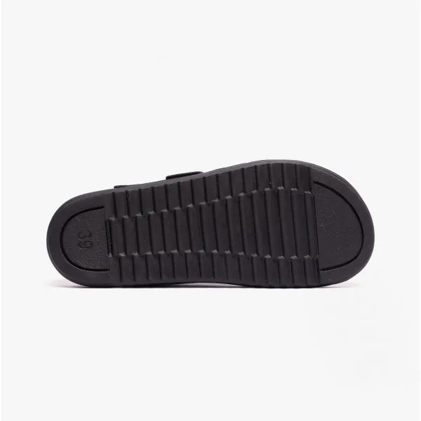 Lotus CORTONA Womens Open-Toe Mule Sandals Black