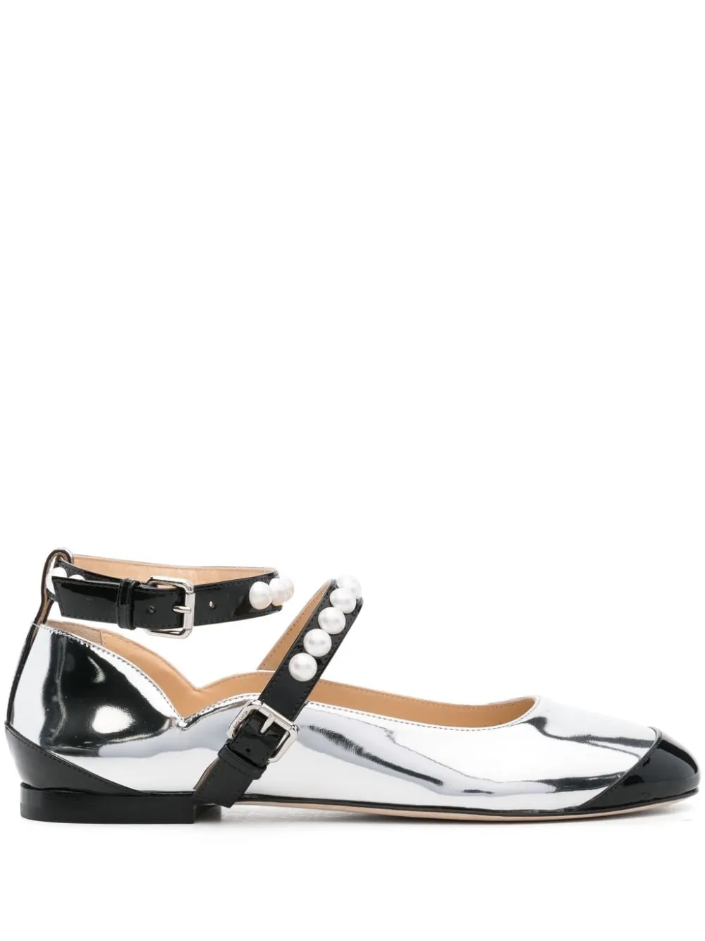 Mach & Mach Flat Shoes Silver