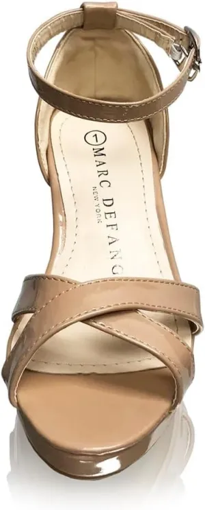 Marc Defang New York Girl's Tween Patent Leather Platform Sandal Pumps