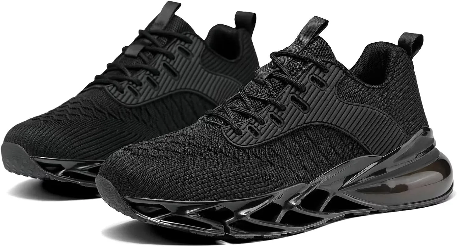 Mens Air Fashion Sneakers Blade Running Walking Shoes Comfortable Non Slip Work Sport Athletic Tennis Shoes
