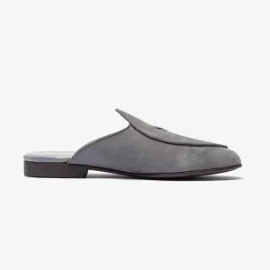 Men's Grigio Suede Milano Mule From Del Toro Shoes