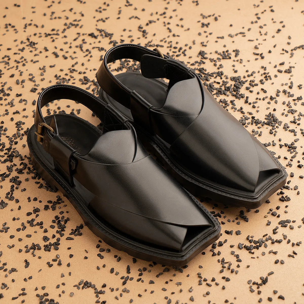 Men's "SPRIYE" Leather Peshawari Sandals