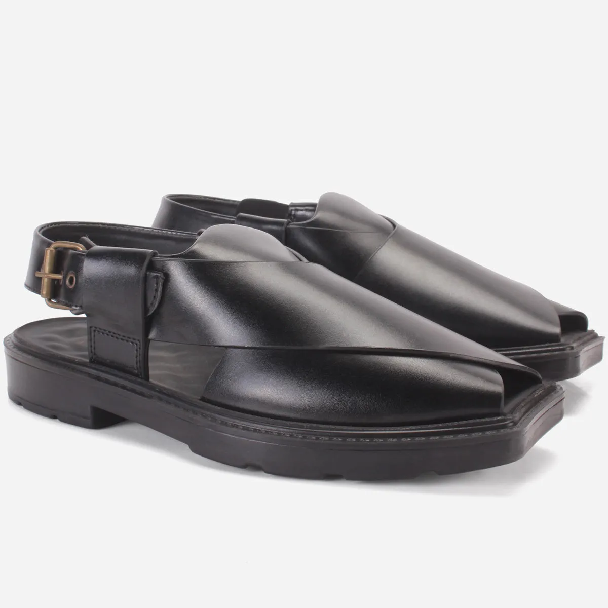 Men's "SPRIYE" Leather Peshawari Sandals