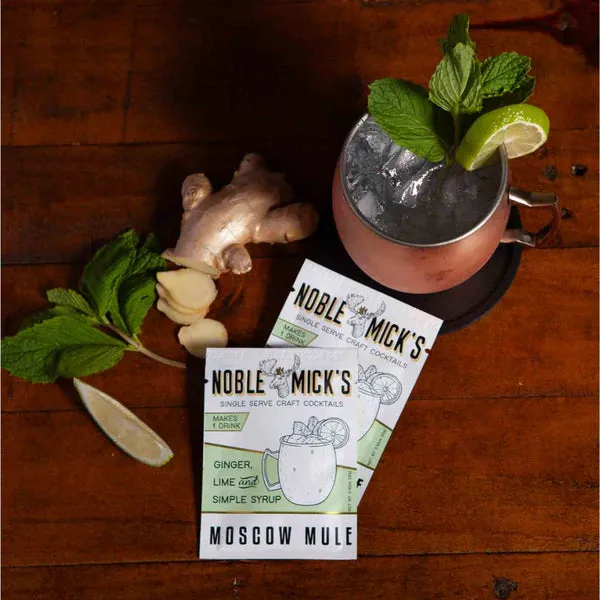 Moscow Mule single serve drink mix by Noble Mick's