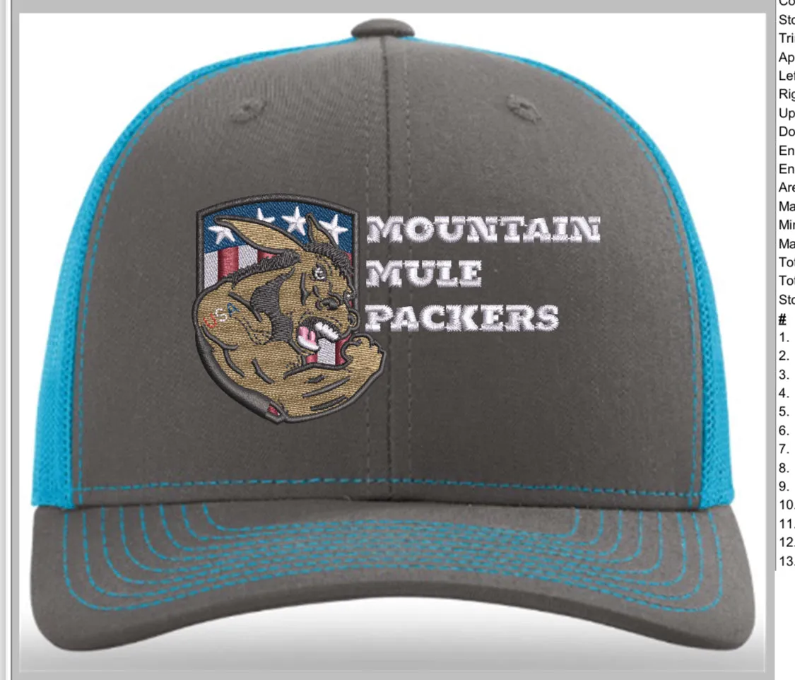 Mule Power Embroidered Ballcap