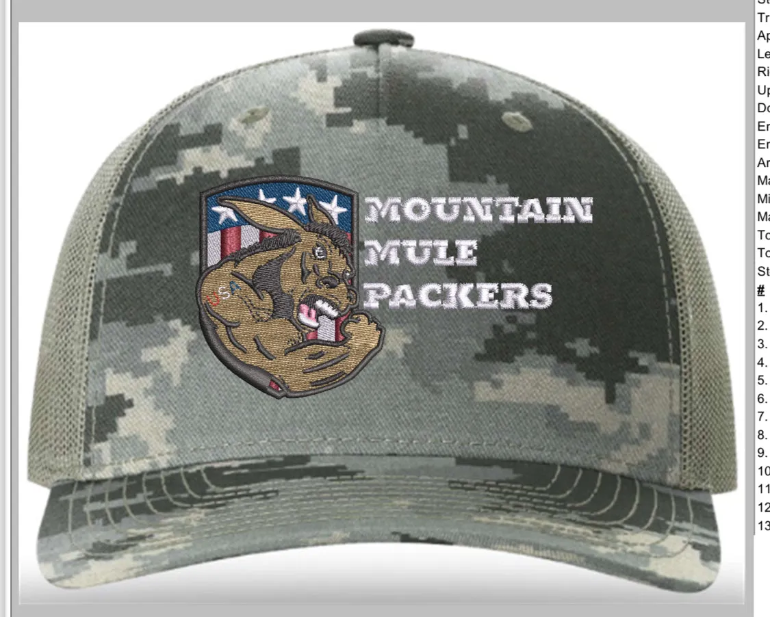 Mule Power Embroidered Ballcap