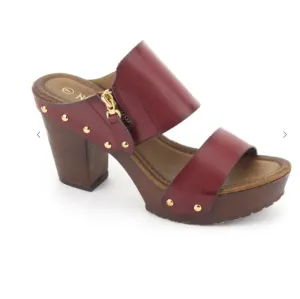Mz. Torri Vino Mule Chunky Block Heel