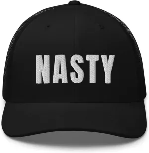 Nasty Trucker Hat Slang Girls Be Nasty Gal Snapback Embroidered Mesh Back Baseball Cap