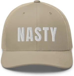 Nasty Trucker Hat Slang Girls Be Nasty Gal Snapback Embroidered Mesh Back Baseball Cap