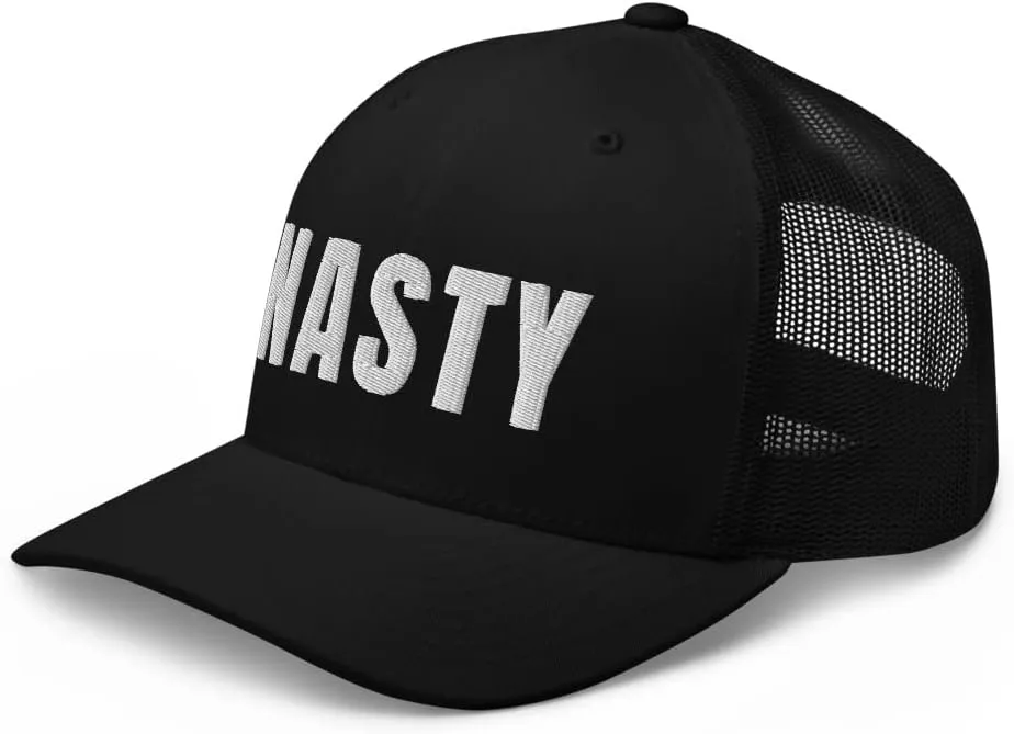 Nasty Trucker Hat Slang Girls Be Nasty Gal Snapback Embroidered Mesh Back Baseball Cap