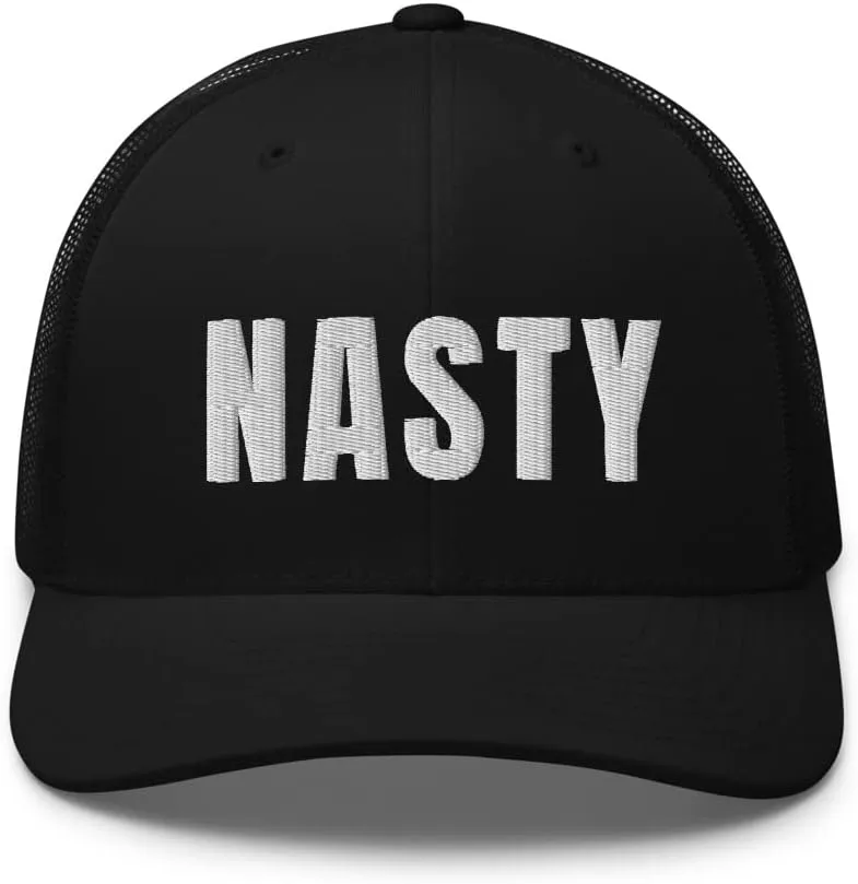 Nasty Trucker Hat Slang Girls Be Nasty Gal Snapback Embroidered Mesh Back Baseball Cap