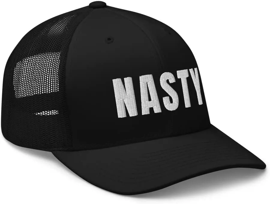 Nasty Trucker Hat Slang Girls Be Nasty Gal Snapback Embroidered Mesh Back Baseball Cap