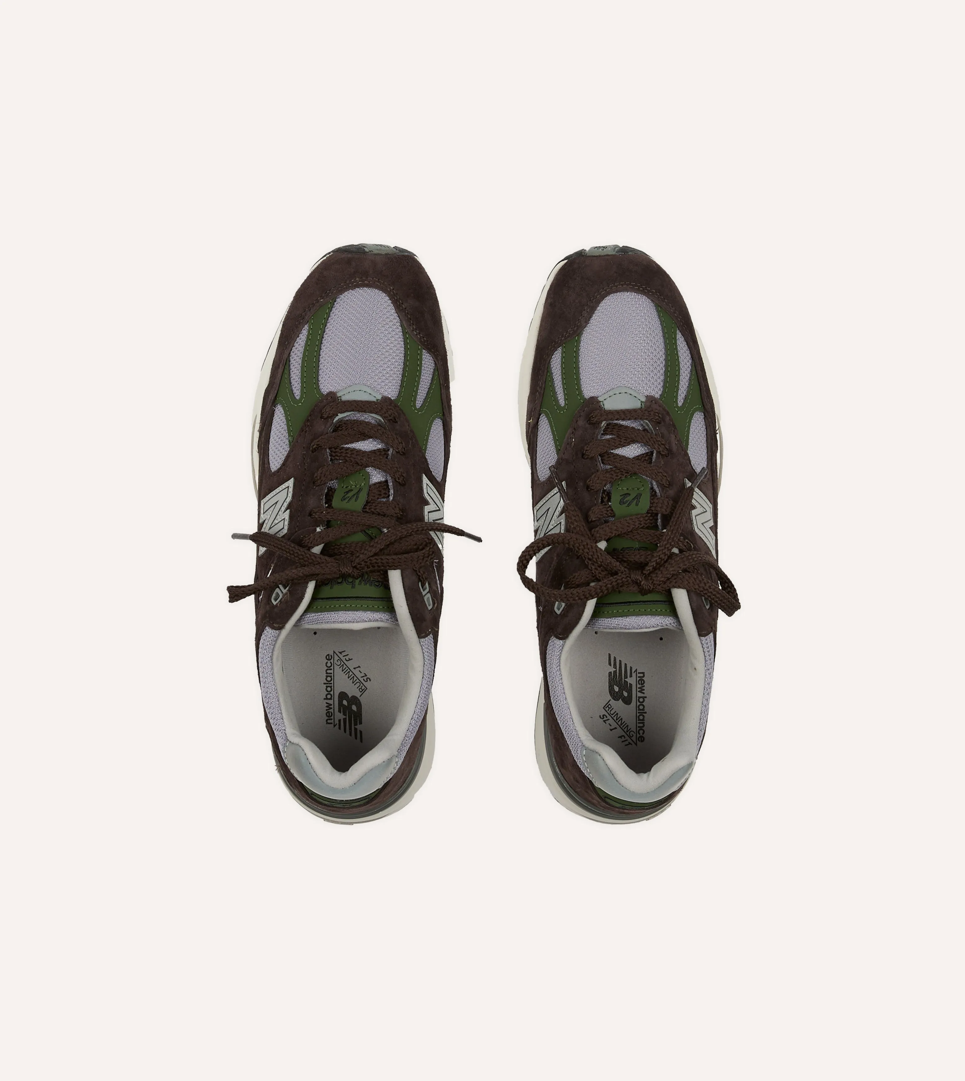 New Balance Brown 'Essentially Offbeat' Made in UK 991v2 Trainers