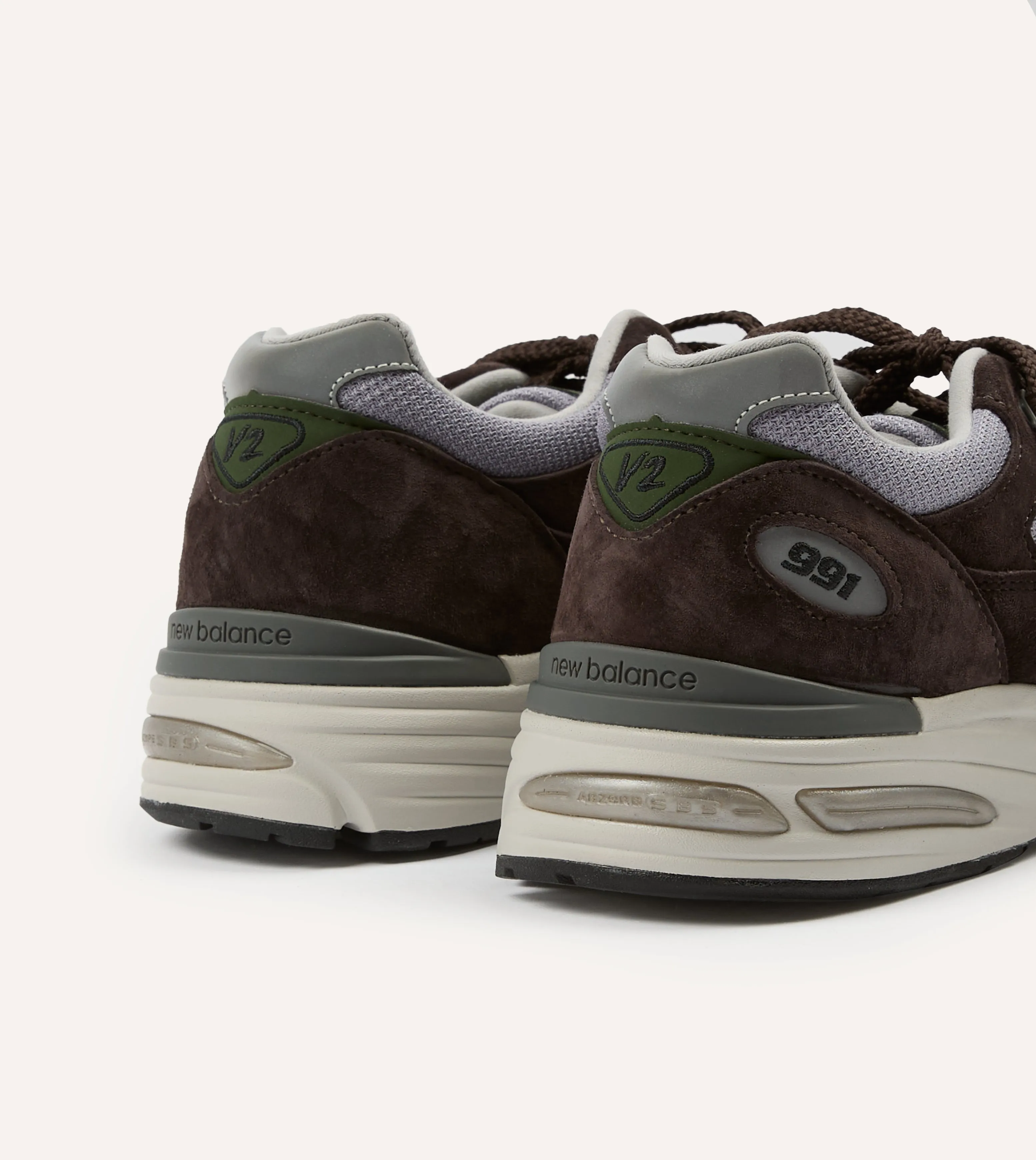 New Balance Brown 'Essentially Offbeat' Made in UK 991v2 Trainers