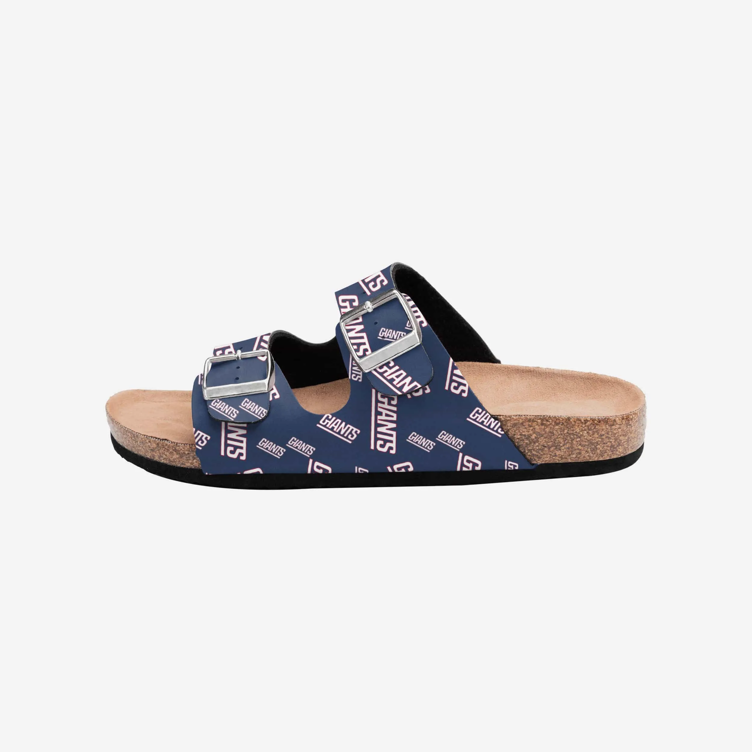 New York Giants Womens Mini Print Double Buckle Sandal