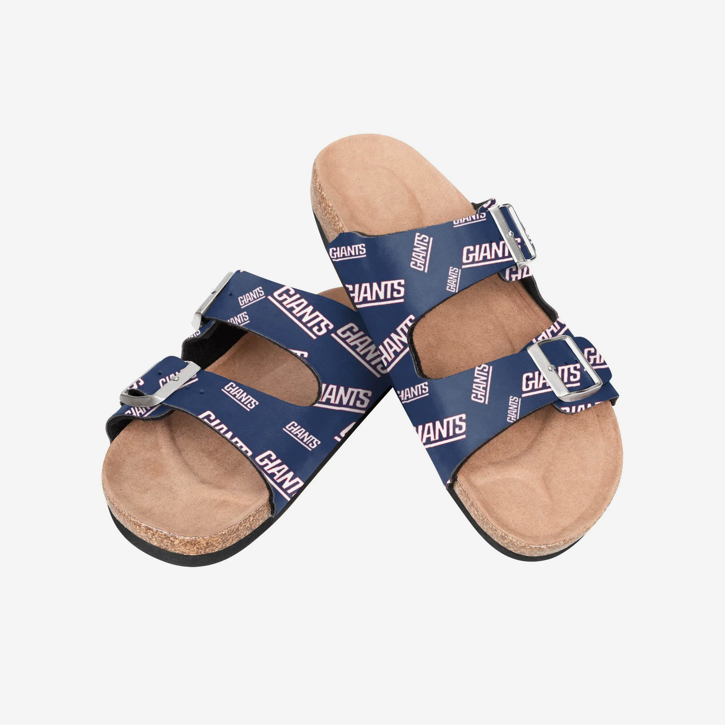 New York Giants Womens Mini Print Double Buckle Sandal