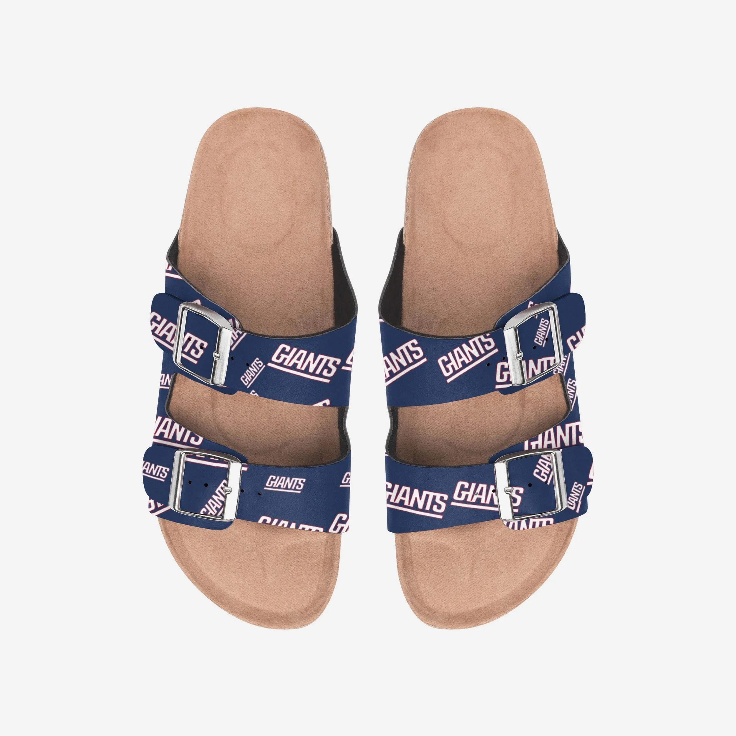 New York Giants Womens Mini Print Double Buckle Sandal