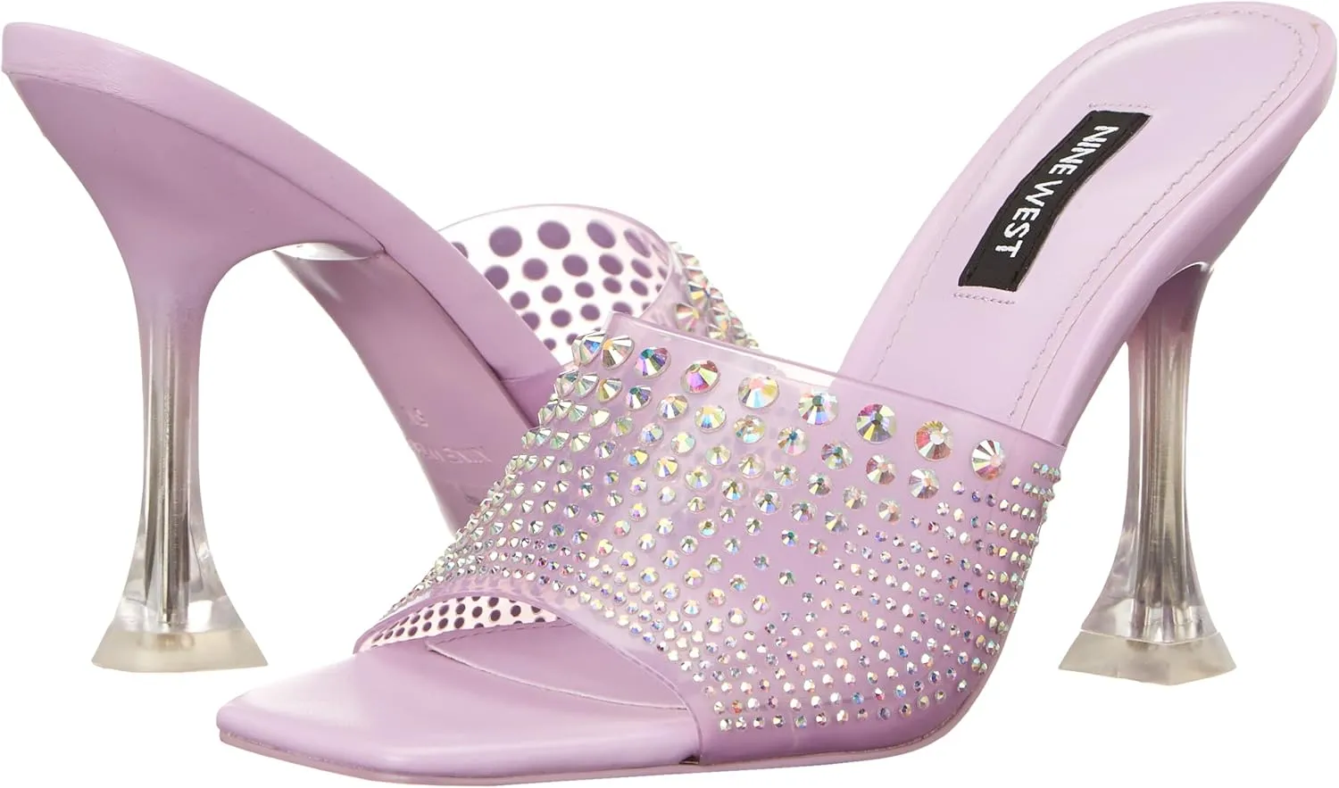 Nine West Women's Ziptip Rhinestone Heeled Sandal