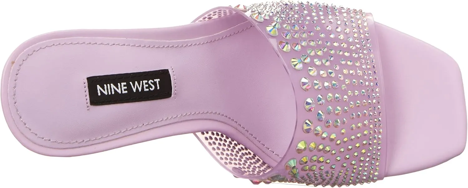 Nine West Women's Ziptip Rhinestone Heeled Sandal
