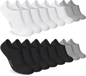 No Show Socks Womens Men 6/8 Pairs Low Cut Cushioned Athletic Ankle Running Socks