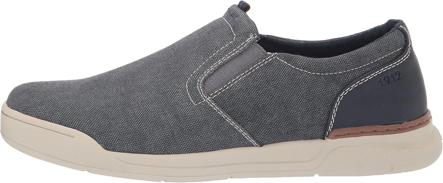 Nunn Bush Men's Kore Tour Canvas Plain Toe Slip-on Athletic Style Sneaker Loafer