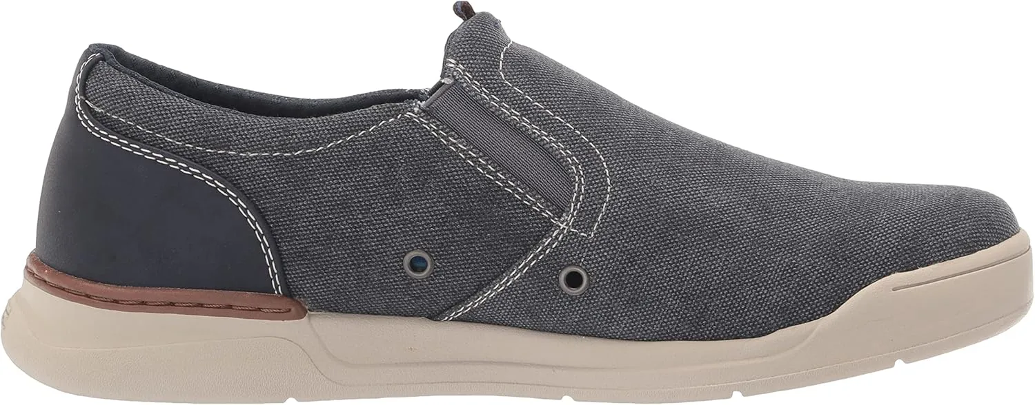 Nunn Bush Men's Kore Tour Canvas Plain Toe Slip-on Athletic Style Sneaker Loafer