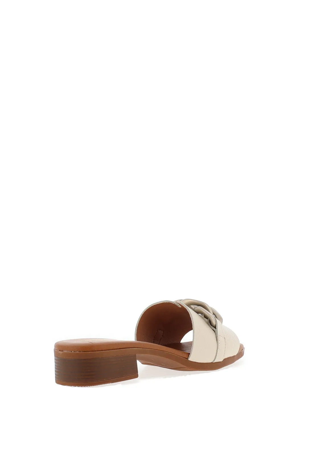 Oh My Sandals Chain Link Mule Sandals, Ice