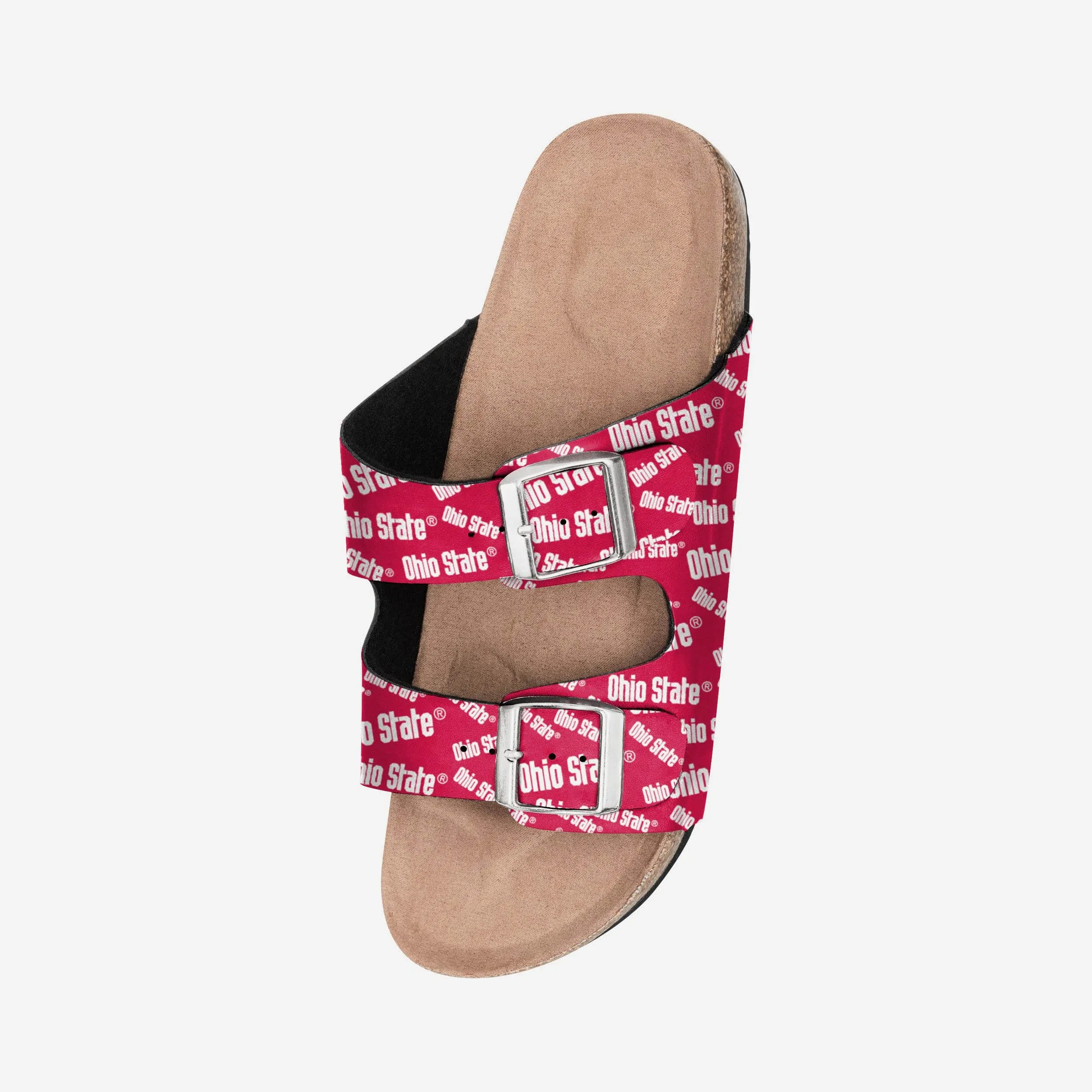 Ohio State Buckeyes Womens Mini Print Double Buckle Sandal