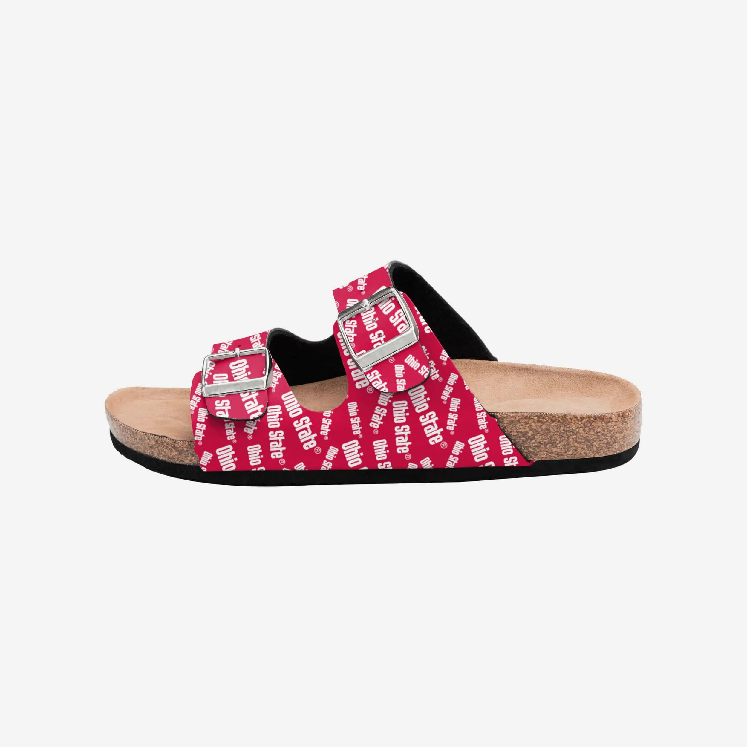 Ohio State Buckeyes Womens Mini Print Double Buckle Sandal